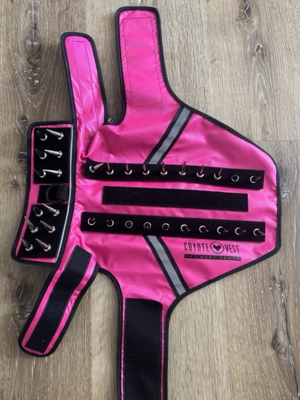 Coyote Vest Pink Reflective Dog One Piece Harness Protection